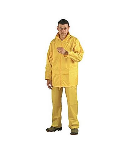 Sárga kétrészes esőruha (nadrág+kabát)