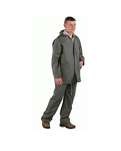 Zöld PVC esőruha (nadrág+kabát)