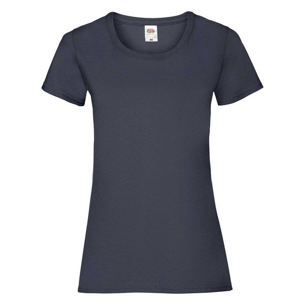 Fruit of the Loom Lady-Fit Valueweight T - 100% pamut póló deep navy - 165g/m2 vastag