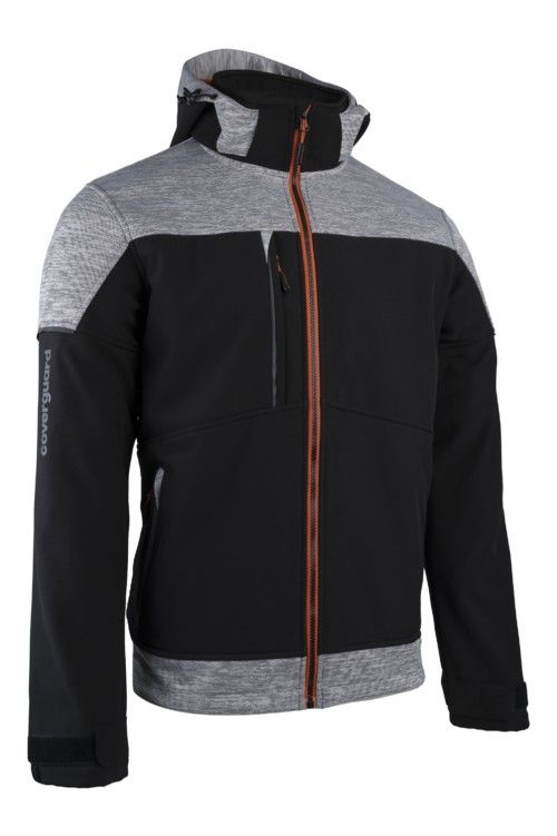 BANJO fekete-szürke/narancs softshell dzseki BANJO fekete-szürke/narancs softshell dzseki