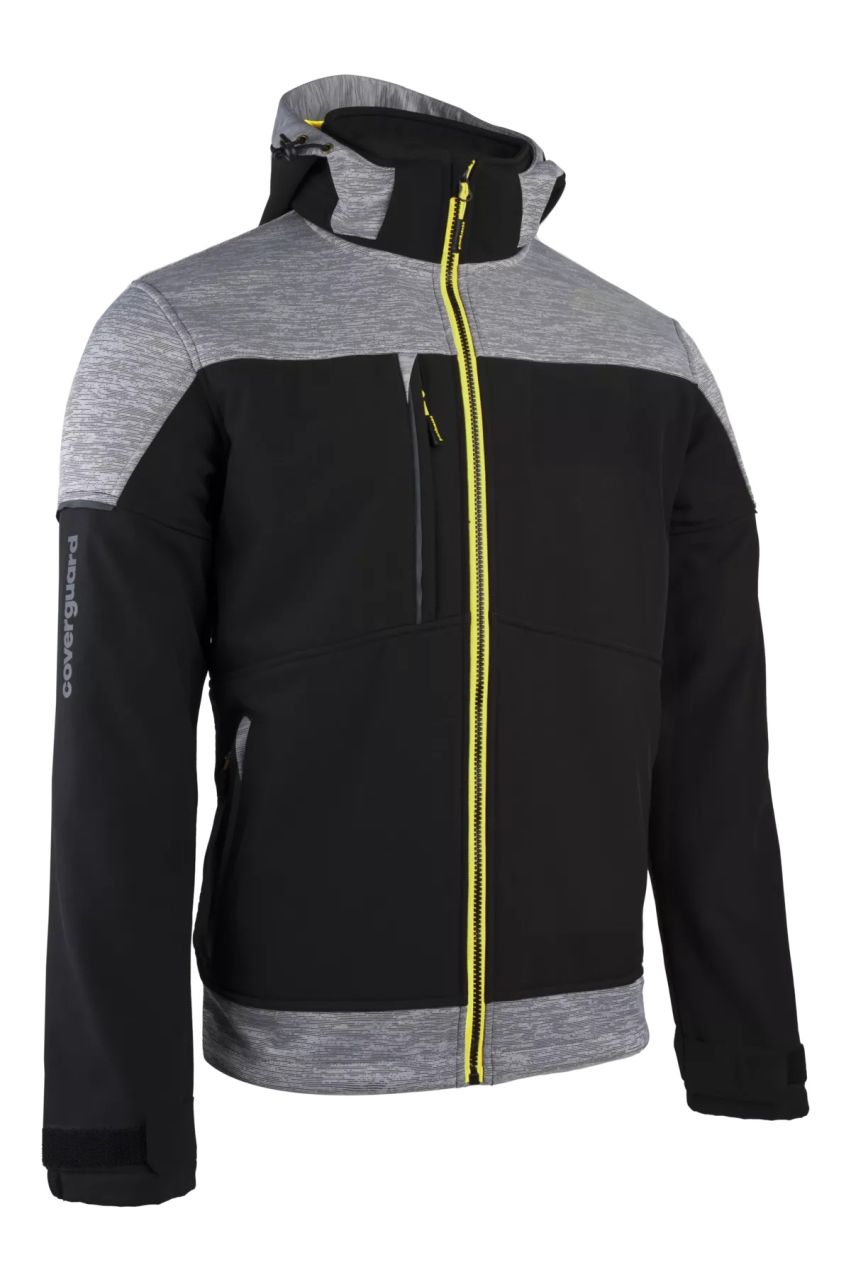 BANJO fekete-szürke/lime softshell dzseki BANJO fekete-szürke/lime softshell dzseki