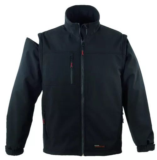 YANG 2in1 levehető ujjú FEKETE softshell dzseki YANG 2in1 levehető ujjú FEKETE softshell dzseki
