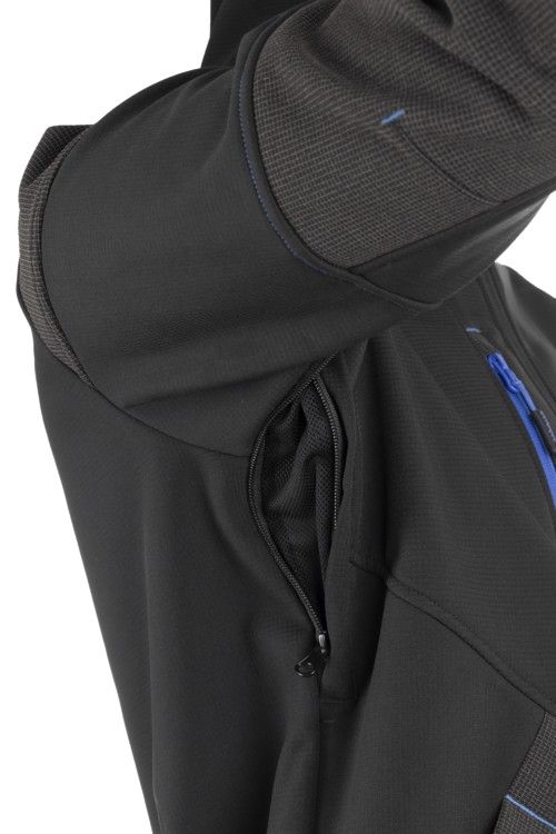 YUKI II SOFTSHELL DZSEKI fekete-kék YUKI II SOFTSHELL DZSEKI fekete-kék