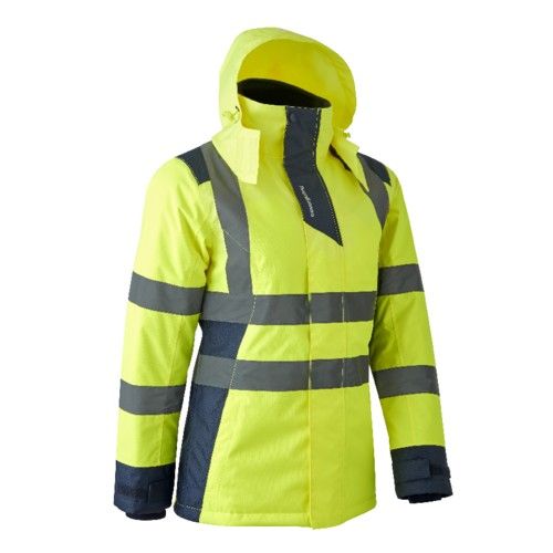 HORA FLUO sárga-kék női télikabát HORA FLUO sárga-kék női télikabát
